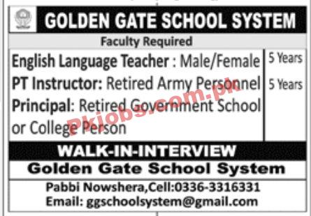 Jobs in Golden Gate School System