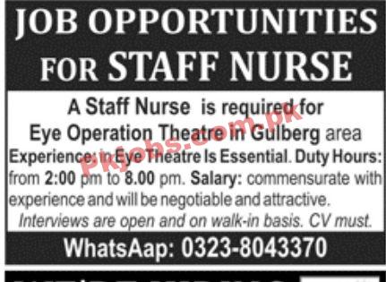 Jobs in Operation Theatre in Gulberg