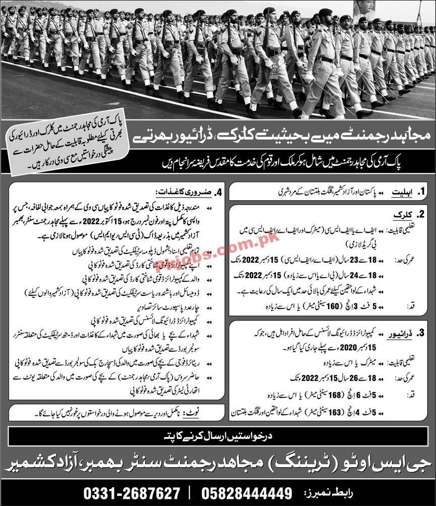 Jobs in Pakistan Army