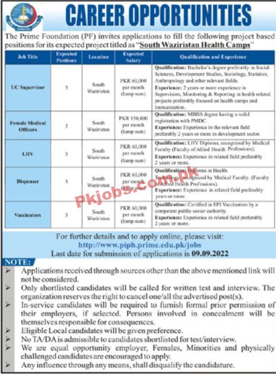 Jobs in The Prime Foundation PF