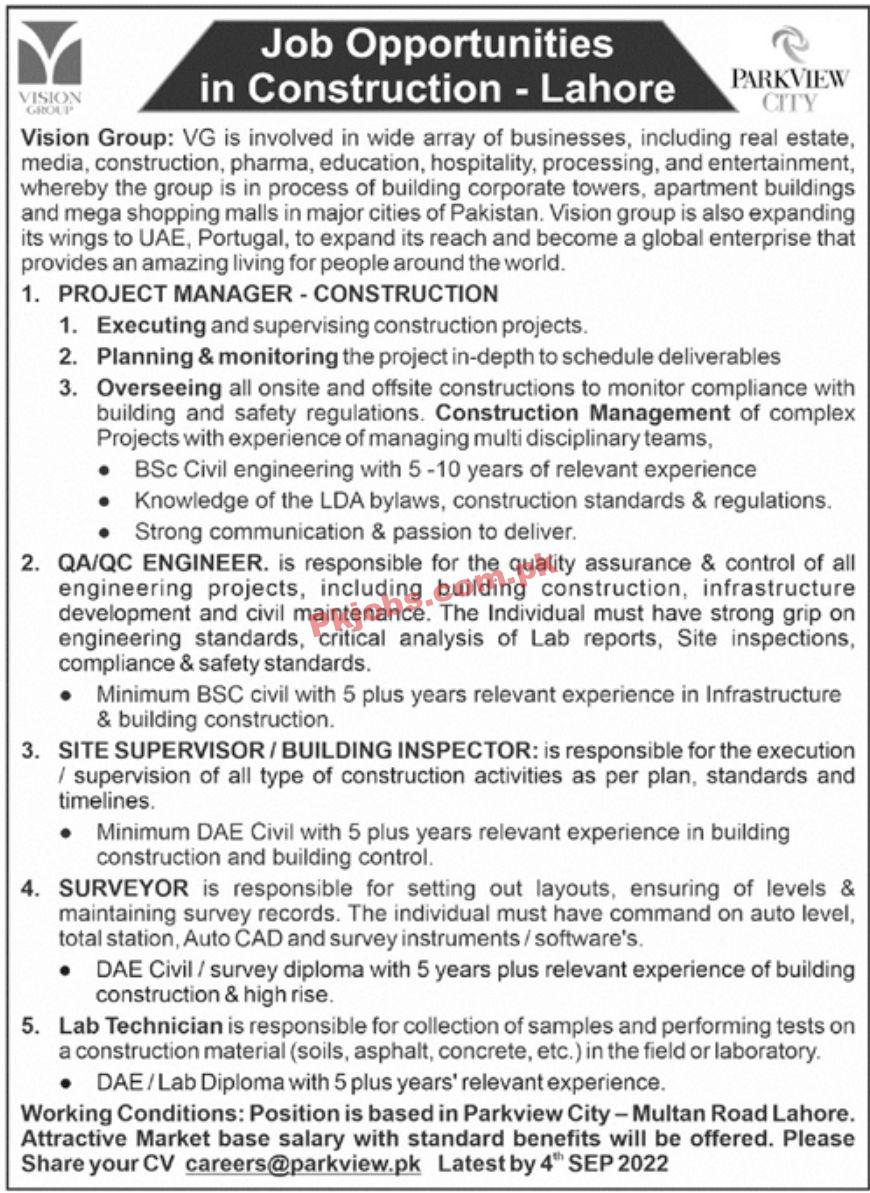 Jobs in Vision Group VG