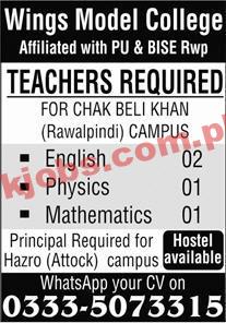 Jobs in Wings Model College