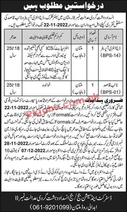 ATC Jobs 2022 | Anti-Terrorism Court ATC Headquarters Announced Latest Recruitment Jobs 2022