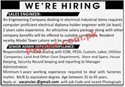 Jobs in Engineering Company