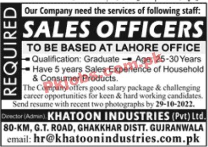 Jobs in Khatoon Industries