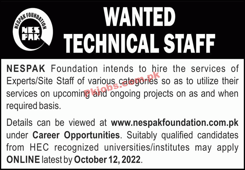 Jobs in NESPAK Foundation