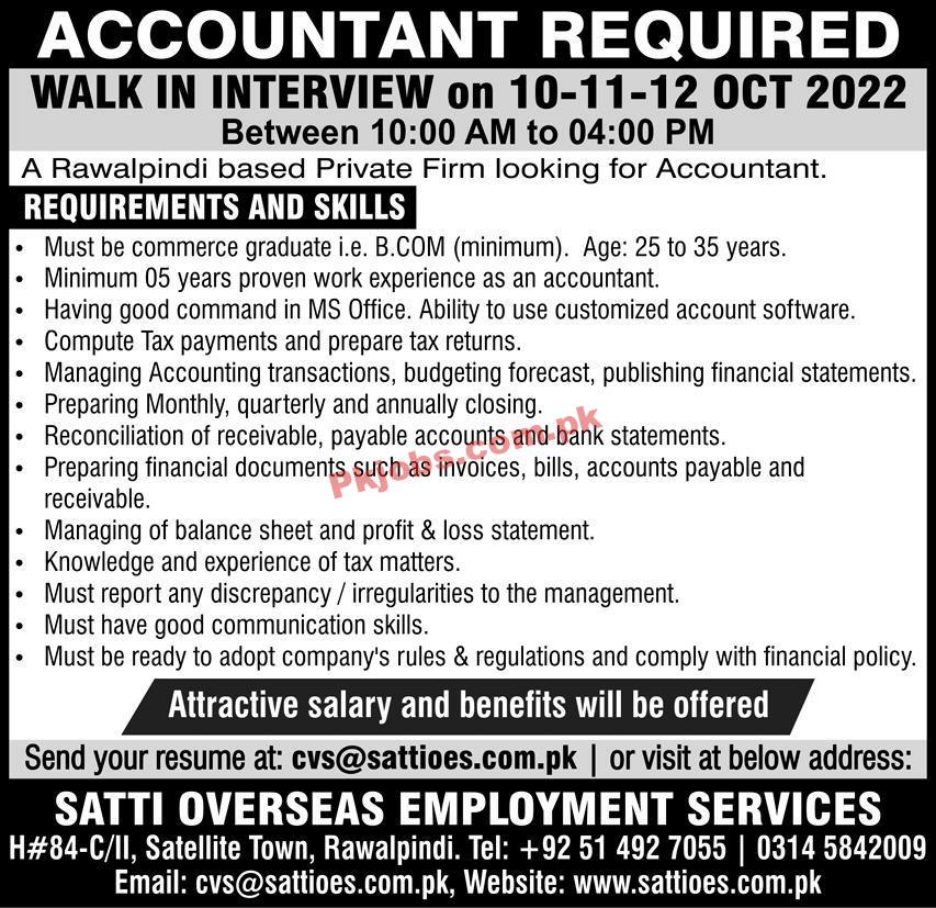 Jobs in Private Firm Rawalpindi