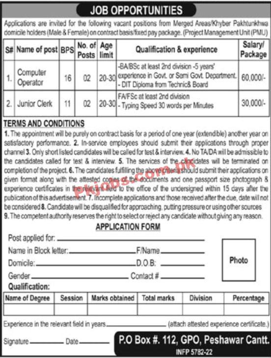 Jobs in Project Management Unit PMU