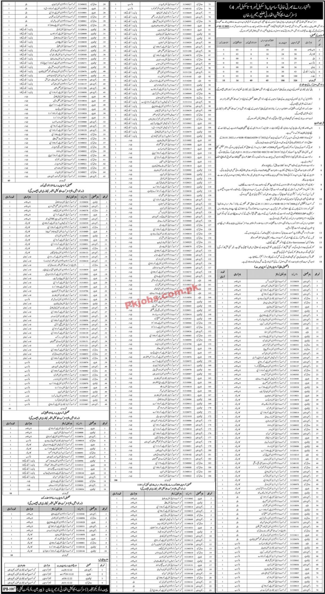 Education Department Jobs 2022 | District Education Authority DEA Headquarters Announced Latest Hiring