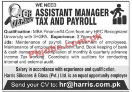 Jobs in Harris Silicones & Glass Pvt Ltd