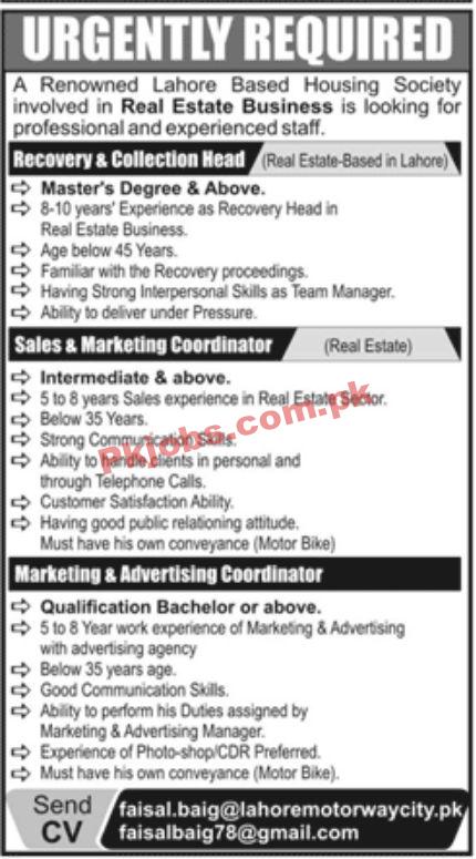 Jobs in Housing Society