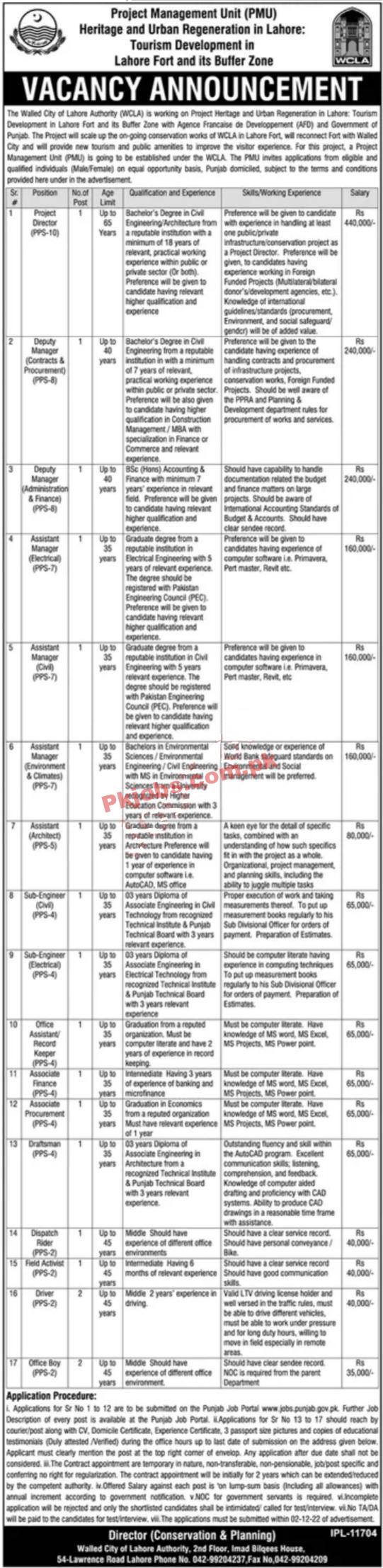 PMU Jobs 2022 | Project Management Unit Headquarters Announced Latest Recruitment Jobs 2022