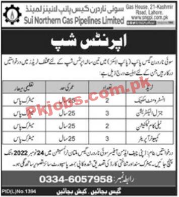 SNGPL  Jobs 2022 | Sui Northern Gas Pipelines Limited Headquarters Announced Latest Recruitment Jobs 2022