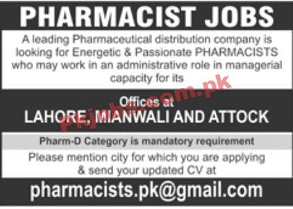 Jobs in Pharmaceutical Distribution Company