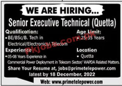 Jobs in Prime Tele power