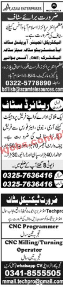 Jobs in Private Jang Newspaper Jobs 08 December 2022