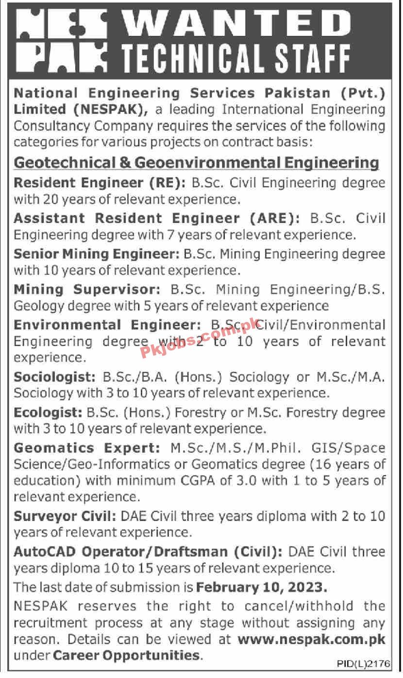 Jobs in NESPAK