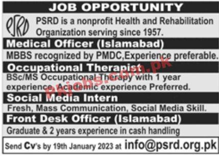 Jobs in PSRD Nonprofit Health and Rehabilitation Organization