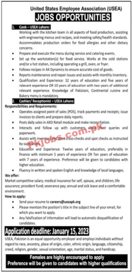 Jobs in United States Employee Association USEA