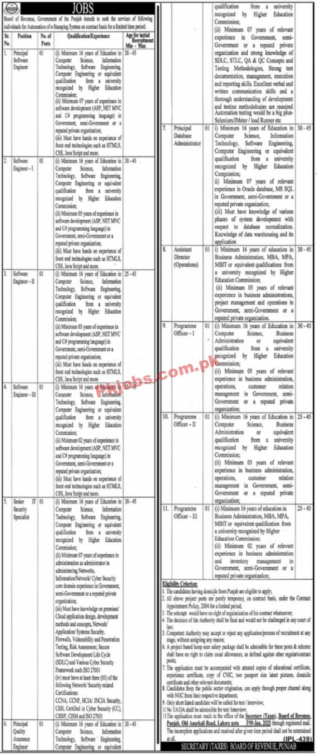 latest Board of Revenue Jobs 2023 | Board of Revenue Headquarters Announced Latest Recruitments