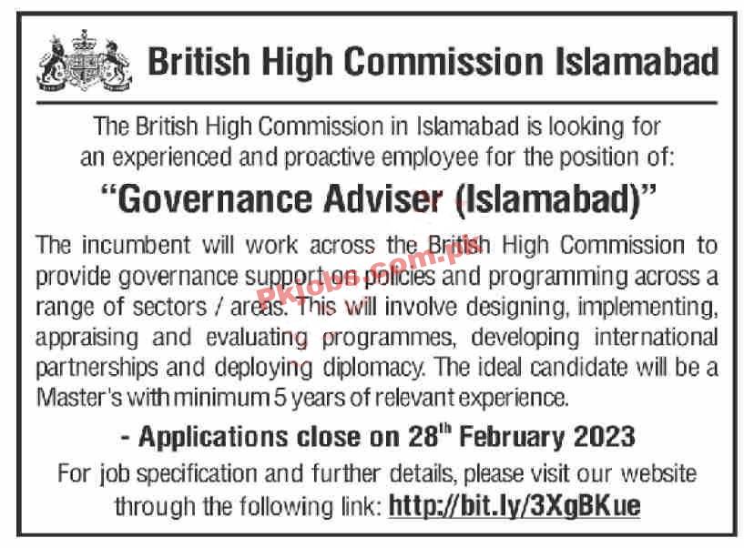 BHC Jobs 2023 | British High Commission Headquarters Announced Latest Recruitments