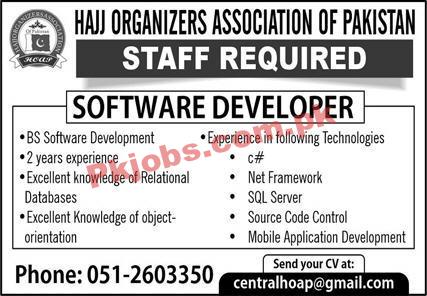 HOAP Jobs 2023 | Organizers Association of Pakistan Head Office Announced Latest Recruitments