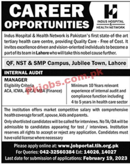 Jobs in Indus Hospital