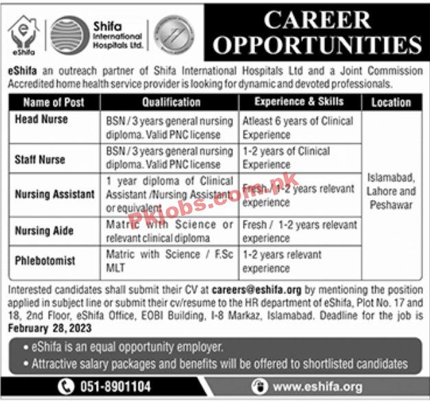 Jobs in Shifa International Hospital Ltd