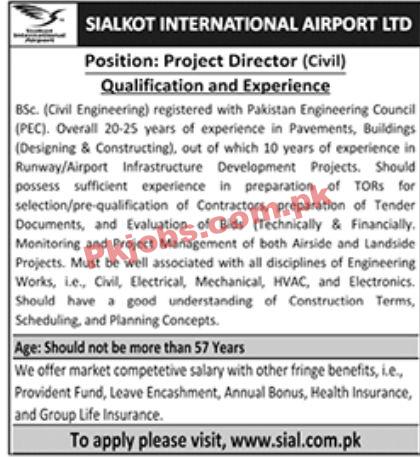 Jobs in Sialkot International Airport Ltd