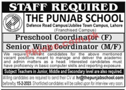 Jobs in The Punjab School