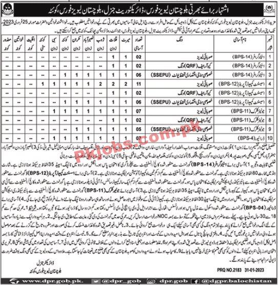 Latest Balochistan Levies Force Jobs 2023