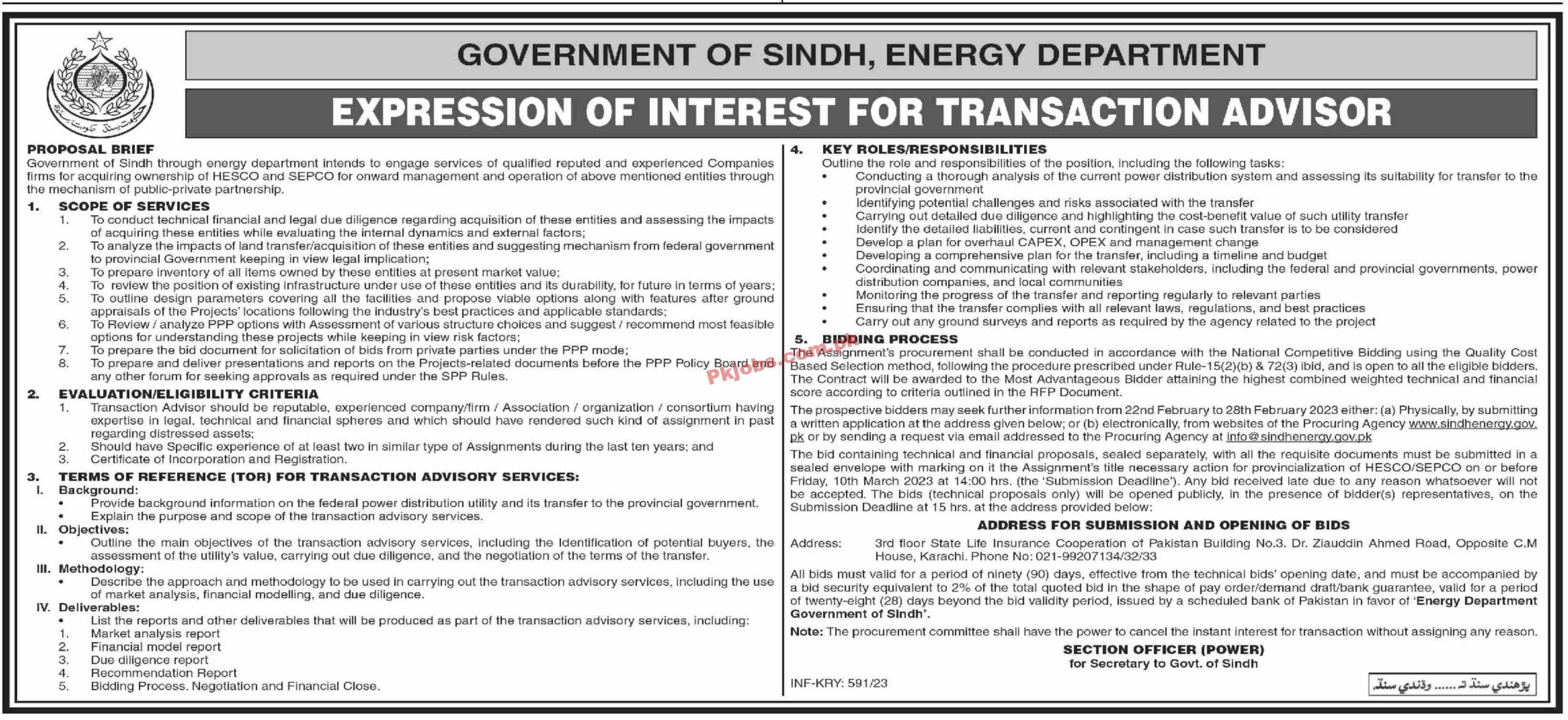 Latest Energy Department Jobs 2023 | Energy Department Head Office Announced Latest Recruitments