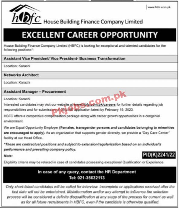 Latest House Building Finance Company Limited HBFCL Jobs 2023