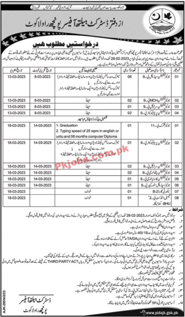 PHD Jobs 2023 | Public Health Department Headquarters Announced Latest Recruitments