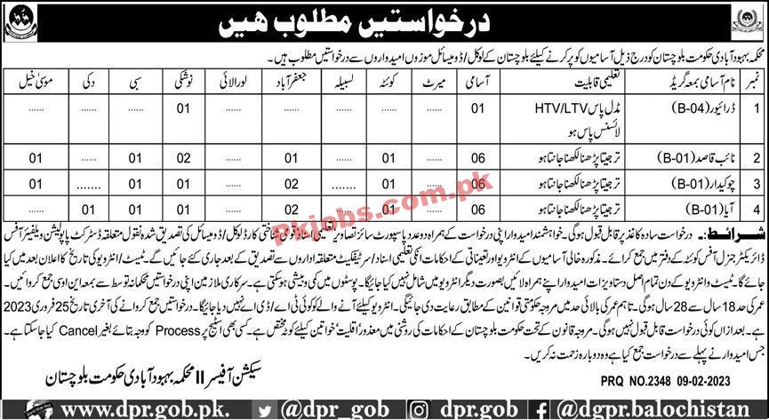 PWD Jobs 2023 | Population Welfare Department Headquarters Announced Latest Recruitments