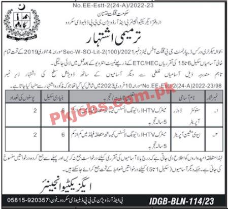 PWD Jobs 2023 | Public Works Department Head Office Announced Latest Recruitments