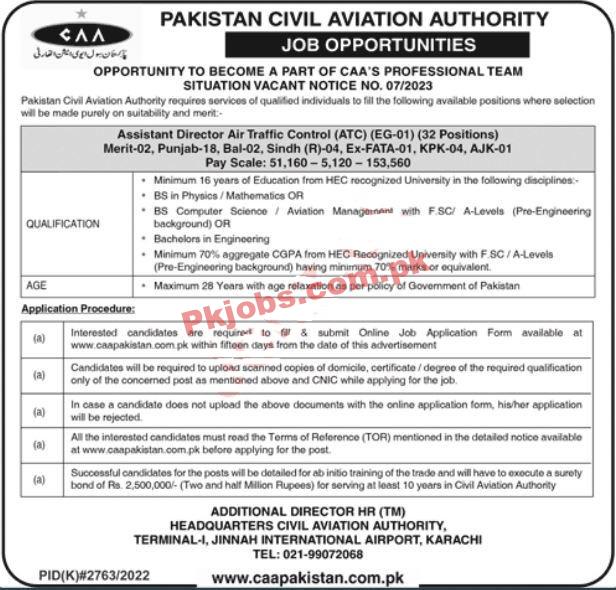 CAA Jobs 2023 | Pakistan Civil Aviation Authority Head Office Announced Latest Recruitments Jobs