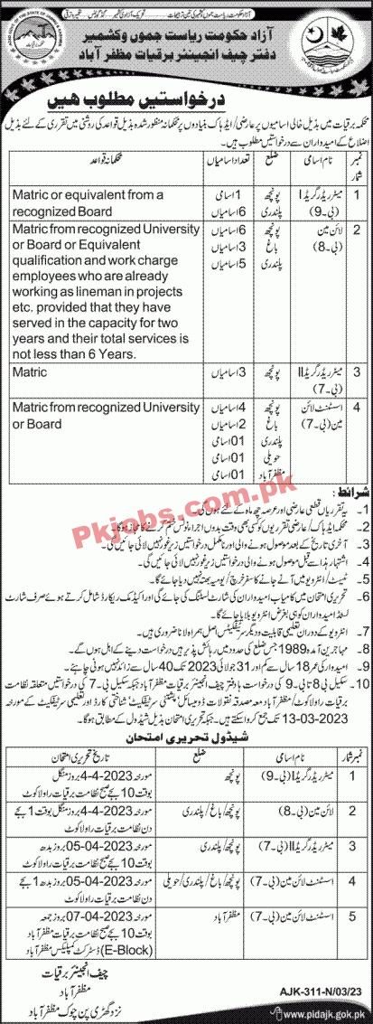 Electricity Department Jobs 2023 | Electricity Department Head Office Announced Latest Recruitments