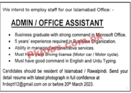 Jobs in Private Sector Islamabad