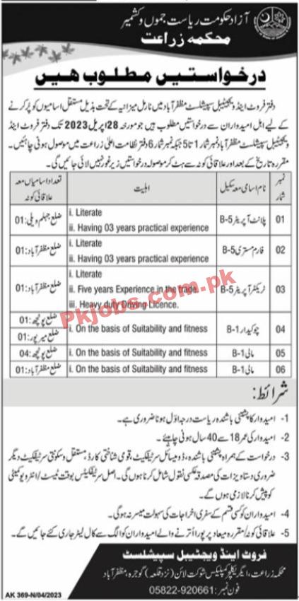 Agriculture Department Jobs 2023
