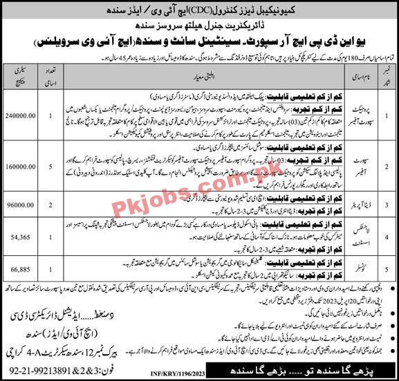 Latest Directorate General Health Services Recruitments Jobs 2023