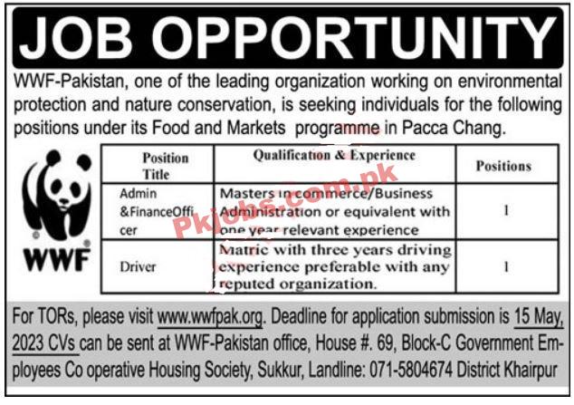 WWF Pakistan Latest Jobs 2023