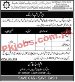 Latest SNGPL Jobs 2023 | Sui Northern Gas Pipelines Limited SNGPL Announced Latest Jobs 2023