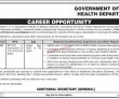 Jobs in Government of Sindh Health Department
