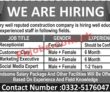 Jobs in Construction Company