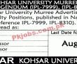 Jobs In Kohsar University Murree