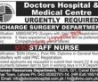 Jobs In Doctors Hospital & Medical Centre