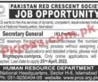 Prcs Jobs 2022 | Pakistan Red Crescent Society Prcs Headquarters