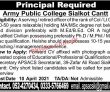 Army Public School & College Management PK Jobs 2021