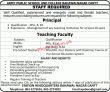 Army Public School & College Management & Teaching PK Jobs